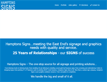 Tablet Screenshot of hamptonssigns.com